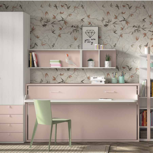 CAMA ABATIBLE F257 CON MESA